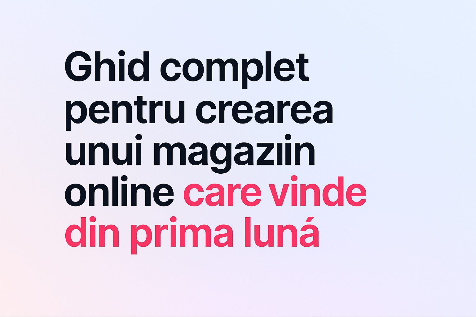 creare magazin online