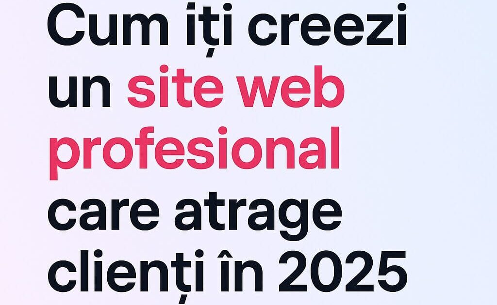 site web profesional
