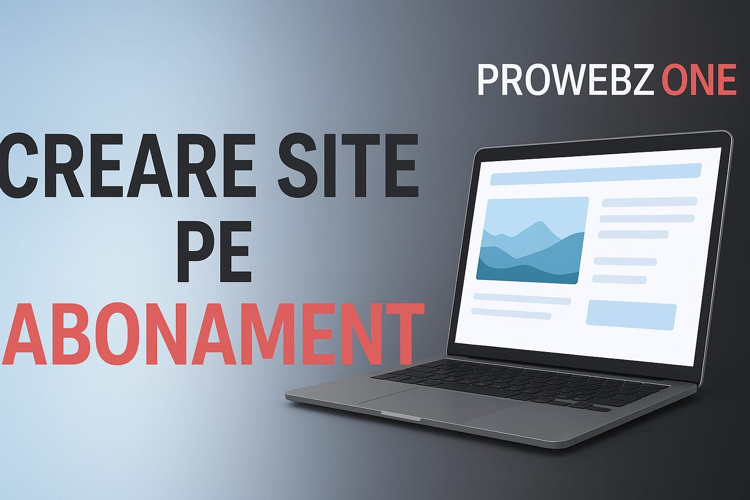 Creare site pe abonament