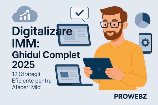 Digitalizare IMM Ghidul Complet 2025 - 12 Strategii Eficiente pentru Afaceri Mici